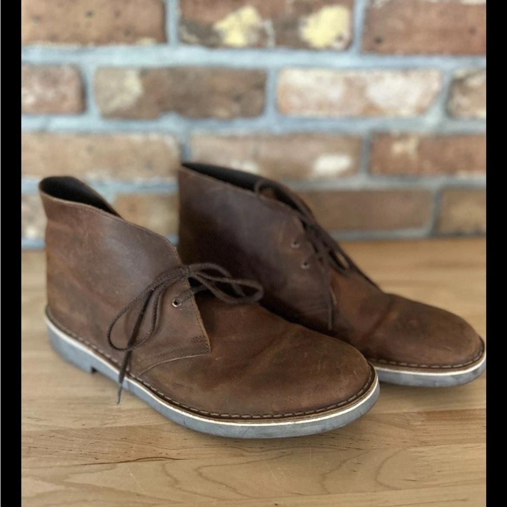 Clarks Mens Bushacre 3 Brown Ankle Boots Size 12